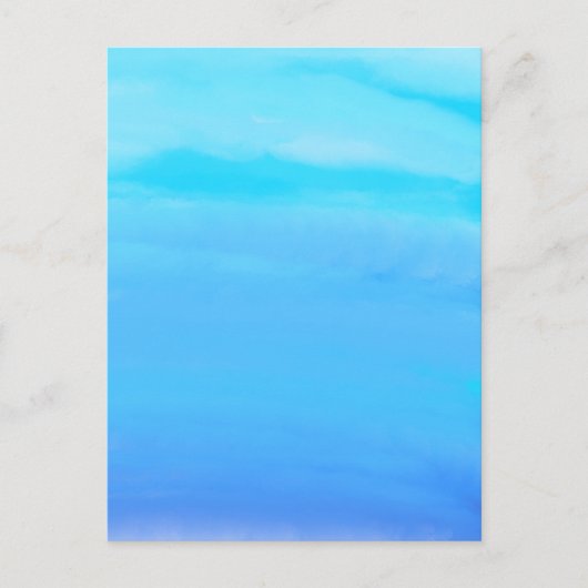 Blauw als de Sky Abstracte Kunst Briefkaart (Voorkant)
