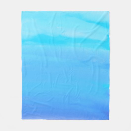 Blauw als de Sky Abstracte Kunst Fleece Deken (Voorkant)