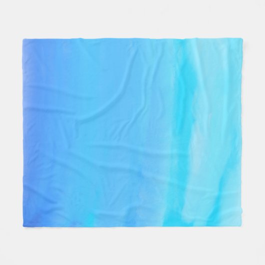 Blauw als de Sky Abstracte Kunst Fleece Deken (Voorkant (Horizontaal))