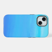 Blauw als de Sky Abstracte Kunst iPhone 15 Case (Achterkant horizontaal)