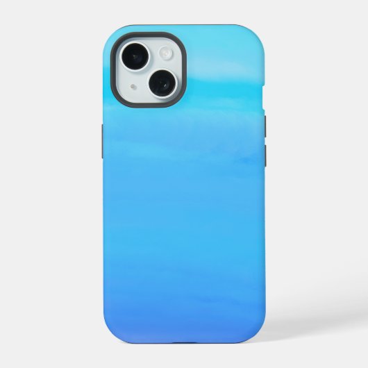 Blauw als de Sky Abstracte Kunst iPhone 15 Case (Achterkant)