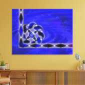 Blauw Als De Zee Canvasprint Canvas Afdruk (Insitu (Woonkamer))