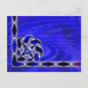 Blauw als het Briefkaart van het Zee