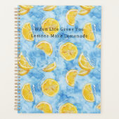Blauw Als Het Leven Je Citroenen Levert Maak Limon Planner (Voorkant)