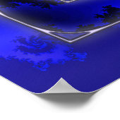 Blauw als Zee afdrukken Poster (Hoek)