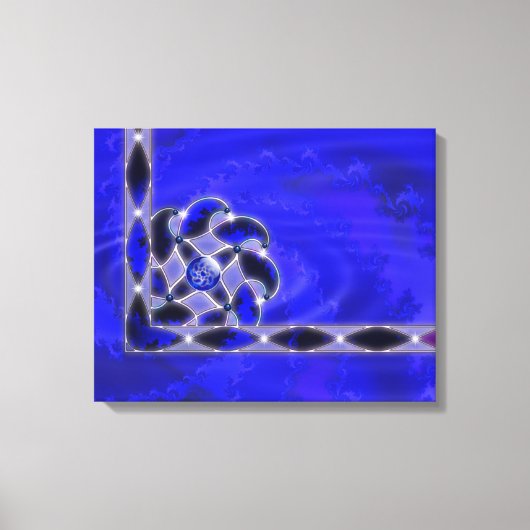 Blauw als Zee Canvas afdrukken (Voorkant)