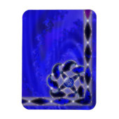 Blauw als Zee Flexible Magnet Magneet (Verticaal)