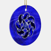 Blauw als Zee Keramisch Ornament (Rechts)