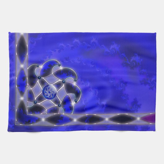 Blauw als Zee keukenhanddoek (Horizontaal)