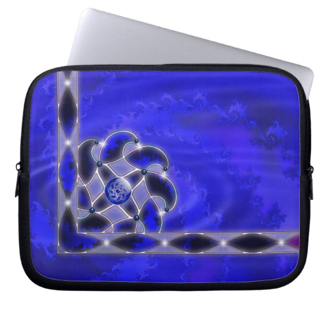 Blauw als Zee laptophoes Laptop Sleeve (Voorkant)