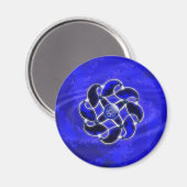 Blauw als Zee Magnet (Voorkant / Achterkant)