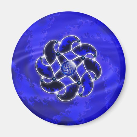 Blauw als Zee Magnet (Voorkant)