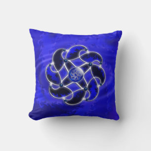 Blauw als Zee piloot Kussen