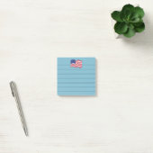 Blauw Amerikaanse Vlag Post It Notes Cadeau  (Kantoor)