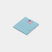 Blauw Amerikaanse Vlag Post It Notes Cadeau  (Schuin)