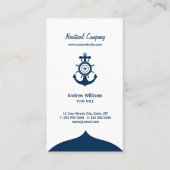 Blauw Anchor Nautical visitekaartje (Voorkant)
