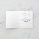 Blauw Anchor Silver White Navy Circle Monogram 33 Bedankkaart (Binnen)