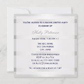 Blauw Anchor Silver White Navy Circle Monogram 33 Kaart (Achterkant)