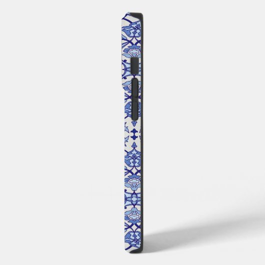Blauw Andalusiaans Marokkaans bloesem Case-Mate iPhone Case (Achterkant / Links)