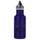 Blauw Andrew Naam Logo, Waterfles (Rechts)