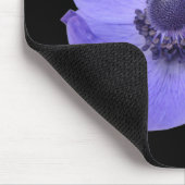  blauw Anemone Flower Mousepad Muismat (Hoek)