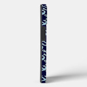 blauw anker & anker-patroon Case-Mate iPhone case (Achterkant / Rechts)