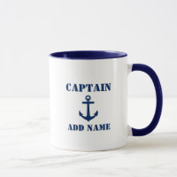 Blauw Anker Captain Naam toevoegen of Bootnaam Com