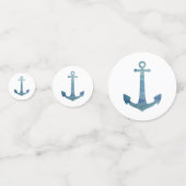 Blauw Anker het Schilderen Partij Confetti (Voorkanten)