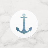 Blauw Anker het Schilderen Partij Confetti (Kleine voorkant)