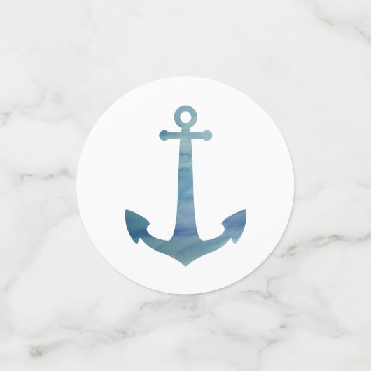 Blauw Anker het Schilderen Partij Confetti (Kleine voorkant)