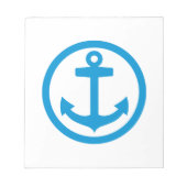 Blauw anker logo notitieblok (Voorkant)