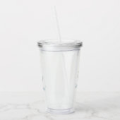 blauw anker met touw gepersonaliseerd acryl drinkbeker (Links)