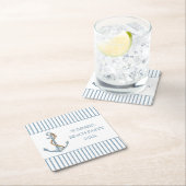 blauw anker met touw gepersonaliseerd kartonnen onderzetters (Insitu)