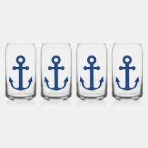 Blauw Anker Nautisch Ontwerp