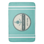 Blauw Anker Nautisch Welkomstjacht zeilboot Badmat (Voorkant Verticaal)