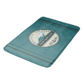 Blauw Anker Nautisch Welkomstjacht zeilboot Badmat (Gekanteld)