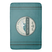 Blauw Anker Nautisch Welkomstjacht zeilboot Badmat (Voorkant Verticaal)