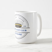 Blauw Anker Nautisch Welkomstjacht zeilboot Koffiemok (Voorkant rechts)