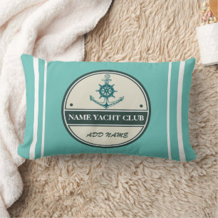 Blauw Anker Nautisch Welkomstjacht zeilboot Kussen