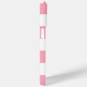 Blauw Anker op Roze Strepen Nautisch Thema Case-Mate iPhone Case (Achterkant / Rechts)