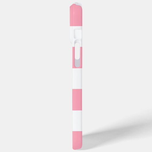 Blauw anker op roze strips patroon Case-Mate iPhone case (Achterkant / Links)