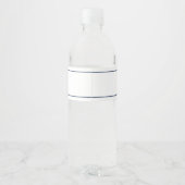 Blauw Anker Trouw Beginletter Waterfles Etiket (Achterkant)