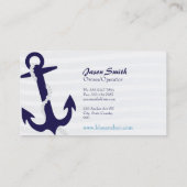 blauw anker visitekaartjes (Achterkant)