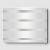 Blauw Anker Zilver Wit Marine Cirkel Monogram 33 Gastenboek (Achterkant)