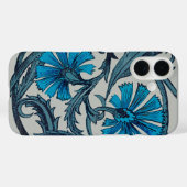  blauw antiek bloemenkunst ambachten rustiek Case-Mate iPhone case (Achterkant (horizontaal))