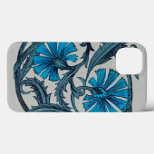  blauw antiek bloemenkunst ambachten rustiek Case-Mate iPhone case (Achterkant (horizontaal))