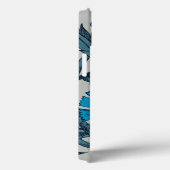  blauw antiek bloemenkunst ambachten rustiek Case-Mate iPhone case (Achterkant / Rechts)