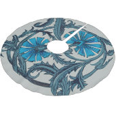 blauw antiek bloemenkunst ambachten rustiek kerstboom rok (Gekanteld)