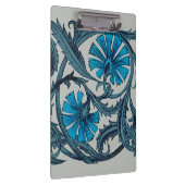  blauw antiek bloemenkunst ambachten rustiek klembord (Rechts)