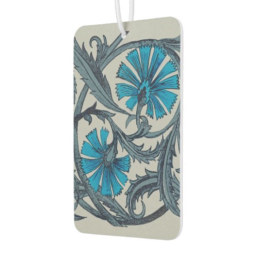  blauw antiek bloemenkunst ambachten rustiek luchtverfrisser (Links)